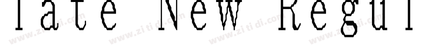 Tate New Regular字体转换